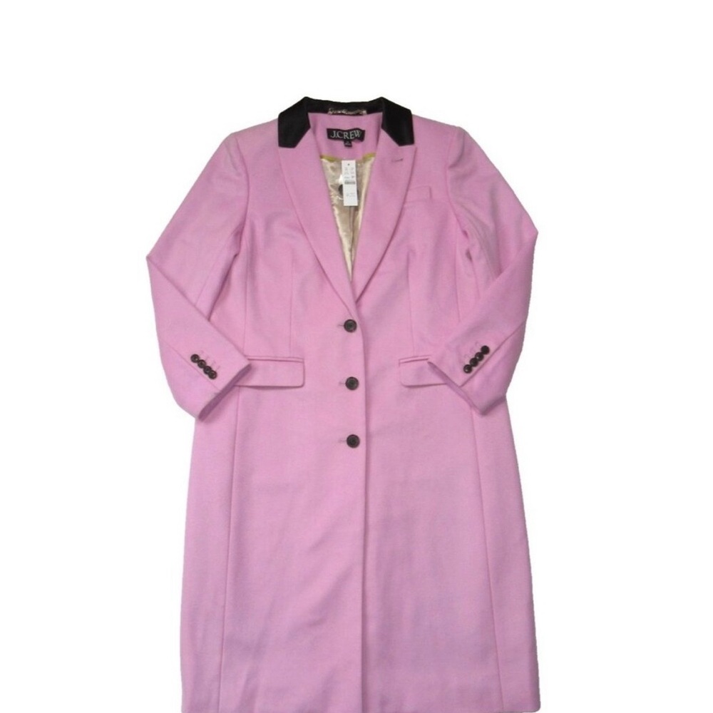 ✨NWT✨  J. Crew Alfie Topcoat in Picador Pink Italian Wool Blend Coat - Picture 4 of 14